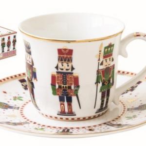 R2S.1106NUTC Porcelán teáscsésze+alj 200ml dobozban,Nutcracker