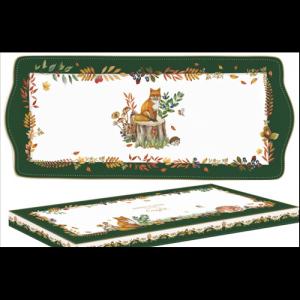 R2S.1109FODR Porcelántálca 35x15cm, dobozban, Forest Dream