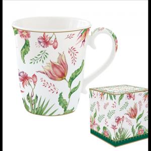 R2S.1171BOCH Porcelánbögre 275ml, dobozban, Botanic Chic