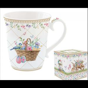 R2S.1171SPBL Porcelánbögre 275ml, dobozban, Spring Bloom