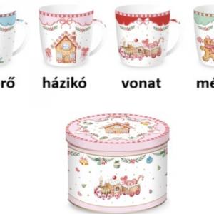R2S.119SWEC Porcelánbögre 350ml,fémdobozban, Sweet Christmas
