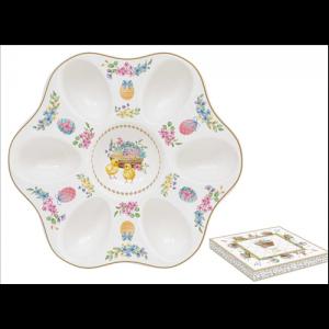 R2S.1337SPBL  Porcelán tojáskínáló tálca 21cm, dobozban,Spring Bloom