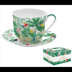 R2S.1454HEAV Porcelán reggelizőcsésze+alj 400ml dobozban,Exotic Heaven, Atmosphere