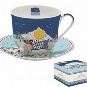 R2S.1454SEAD Porcelán reggelizőcsésze+alj 400ml, dobozban, Sea Dreams, Atmosphere