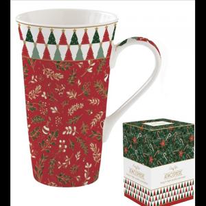 R2S.1462FACH Porcelánbögre 600ml, dobozban, Atmosphere, Fancy Christmas