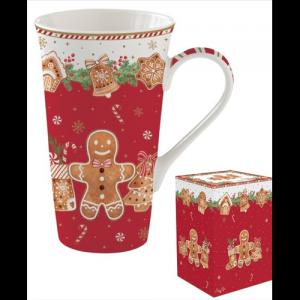 R2S.1462FANG Porcelánbögre 600ml, dobozban, Fancy Gingerbread