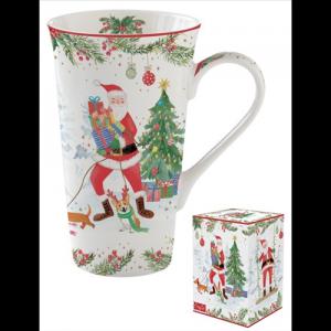 R2S.1462JOYF Porcelánbögre 600ml, dobozban, Joyful Santa