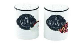 R2S.1611KIBK Porcelán só-borsszórószett dobozban, Kitchen Basics53338