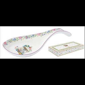 R2S.1628SPBL Porcelán fakanáltartó kanál 27x12cm, dobozban,Spring Bloom