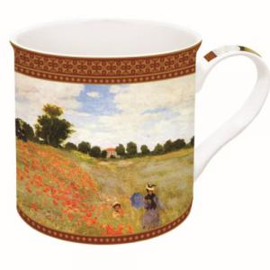 R2S.170MON2 Porcelánbögre dobozban 300ml,Monet:Pipacsmező