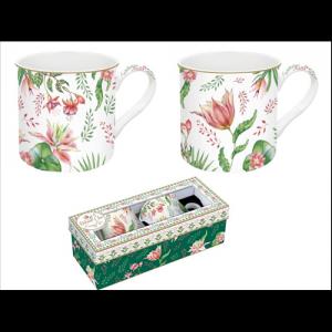 R2S.178BOCH Porcelán bögreszett 2db-os, 300ml, dobozban, Botanic Chic