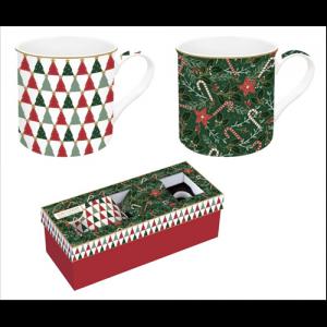 R2S.178FACH Porcelán bögreszett 2db-os, 300ml, dobozban, Atmosphere, Fancy Christmas