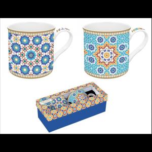 R2S.178MARR Porcelán bögreszett 2db-os, 300ml, dobozban, Atmosphere, Marrakech