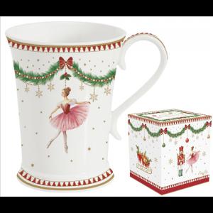 R2S.1794MNOE Porcelánbögre 300ml, dobozban, Magie de Noel