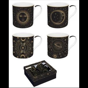 R2S.179CELE Porcelán bögreszett 4 db-os, 300ml, dobozban, Atmosphere, Celestial