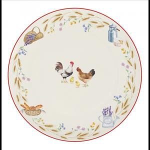 R2S.2150CLIF Porcelán lapostányér 27cm, Country Life