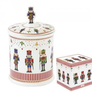 R2S.2185NUTC Porcelán keksztároló 14x20cm, dobozban, Nutcracker