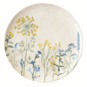 R2S.2200MILY Porcelán lapostányér 26cm, Mille Fleurs Yellow