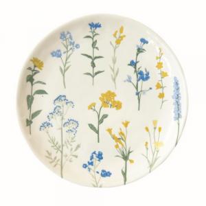 R2S.2202MILY Porcelán desszerttányér 21cm, Mille Fleurs Yellow