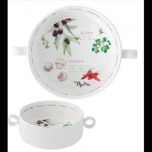 R2S.2207HOMK Porcelántálka füllel 16cm,Home & Kitchen