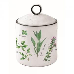 R2S.2212HERU Porcelán konyhai tároló 10,5x15,5cm,Herbarium