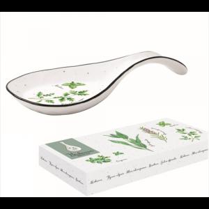 R2S.2214HERU Porcelán fakanáltartó 26x12cm,dobozban,Herbarium