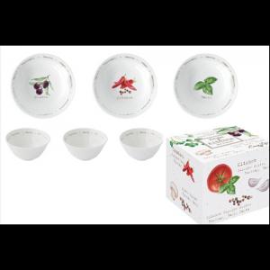 R2S.2215HOMK Porcelán tálkaszett S/3 10cm,dobozban,Home & Kitchen