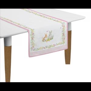 R2S.2631EAST Asztali futó 45x140cm 2db-os,100% pamut, Happy Easter