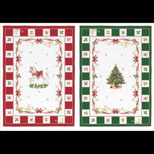 R2S.2634CTAL Konyharuhaszett 2 db-os 50x70cm, 100% pamut, Christmas Tale