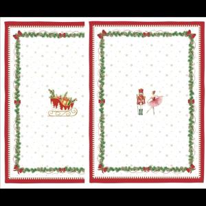 R2S.2634MNOE Konyharuhaszett 2 db-os 50x70cm, 100% pamut, Magie de Noel