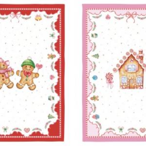 R2S.2634SWEC Konyharuhaszett 2 db-os 50x70cm, 100% pamut, Sweet Christmas