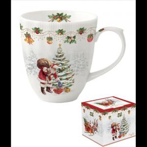 R2S.2780NOCH Porcelánbögre 370ml, dobozban, Nostalgic Christmas