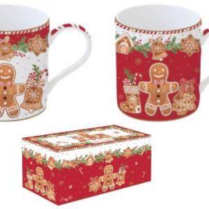 R2S.283FANG Porcelán bögreszett 2db-os 350ml dobozban, Fancy Gingerbread