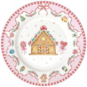 R2S.3102SWEC Porcelán desszerttányér 19,5cm, Sweet Christmas