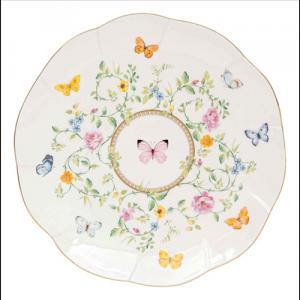 R2S.3122DANB Porcelán desszerttányér 20,5cm,Dancing Butterflies