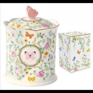 R2S.3132DANB Porcelán konyhai tároló 11x14cm, dobozban, Dancing Butterflies