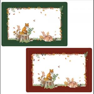 R2S.320FODR Műanyag tányéralátét kétoldalas 45x30cm, Forest Dream