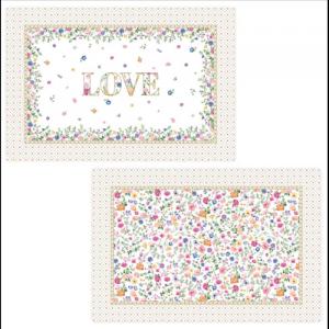 R2S.320MAMO Műanyag tányéralátét kétoldalas 45x30cm, Atmosphere, Mon Amour