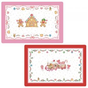 R2S.320SWEC Műanyag tányéralátét kétoldalas 45x30cm, Sweet Christmas