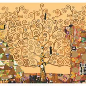 R2S.350KLI2 Műanyag tányéralátét 45x30cm, Klimt:Életfa/The Kiss/Beteljesülés