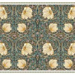 R2S.350WILB Műanyag tányéralátét 45x30cm, William Morris Black