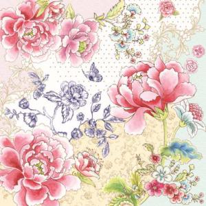 R2S.414CHI Papírszalvéta 33x33cm,Chinoiserie,20db-os