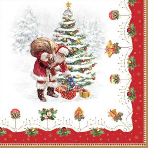 R2S.414NOCH Papírszalvéta 33x33cm, 20db-os, Nostalgic Christmas