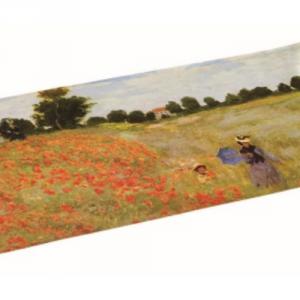 R2S.637MON2 Üvegtál 36x17cm,dobozban, Monet:Pipacsmező