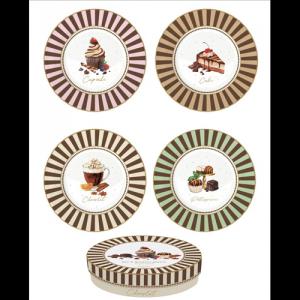 R2S.924SWEM Porcelán desszerttányérszett 4db-os, 19cm, dobozban, Sweet Moments