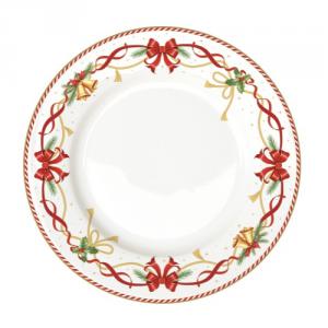 R2S.942CTAL Porcelán lapostányér 26,5cm, Christmas Tale