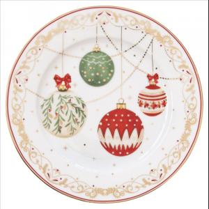 R2S.944CEVE Porcelán desszerttányér 19cm, Christmas Eve