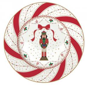 R2S.944NTWI Porcelán desszerttányér 19cm, Nutcracker Twist