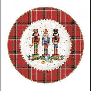 R2S.944VNUT Porcelán desszerttányér 19cm, Vintage Nutcracker