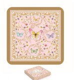 R2S.952MAJB Parafa poháralátét 10,5x10,5cm,6db-os,Majestic Butterflies